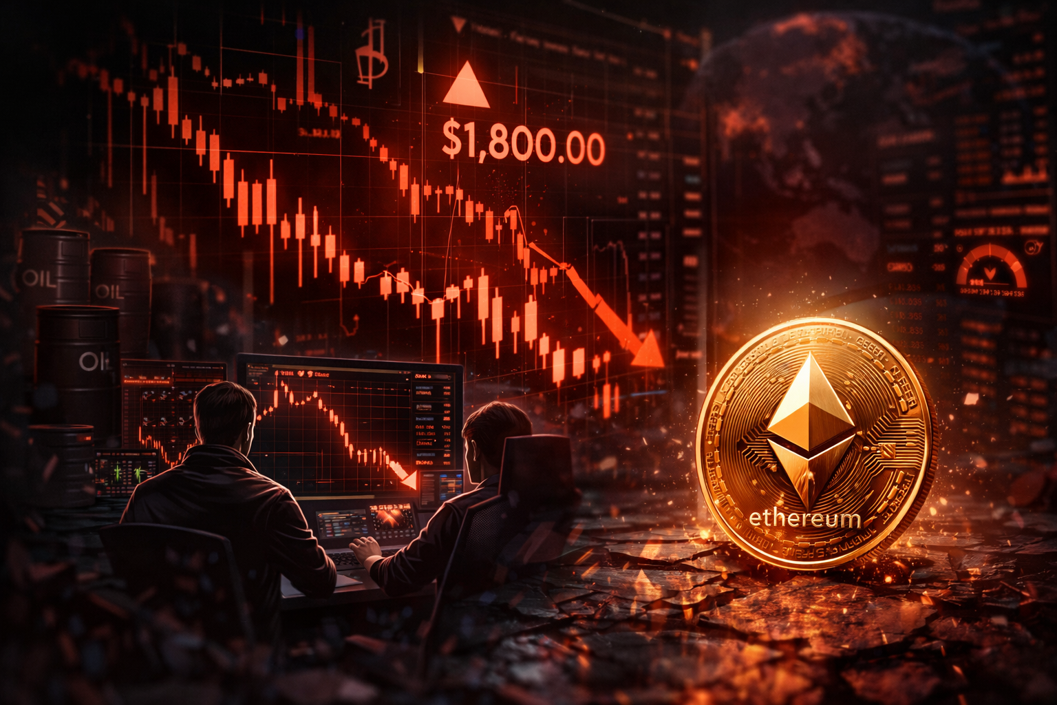 ETH Risks Drop to $1,800 as Bearish Pressure Builds