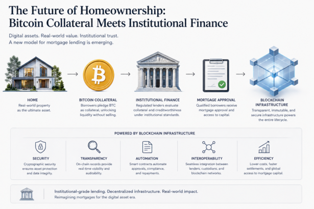 Bitcoin-backed mortgage and crypto collateral financial infrastructure
