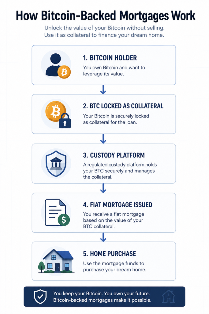How Bitcoin-backed mortgage collateral systems work