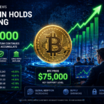 Bitcoin Holds Near $75,800 as Institutional Buying Supports Market Recovery