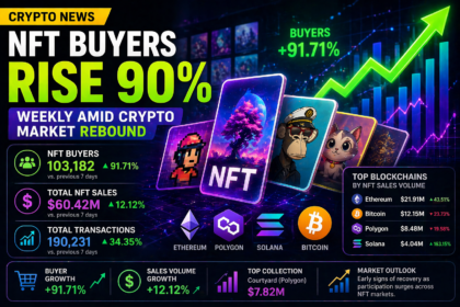 NFT Buyers Surge 90% Weekly as Crypto Market Shows Early Signs of Recovery
