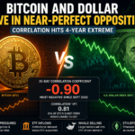 Bitcoin and Dollar Move in Sharp Opposition as Correlation Hits 4-Year Extreme