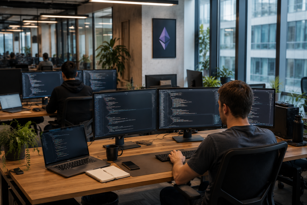 Institutional adoption of Ethereum by financial organizations