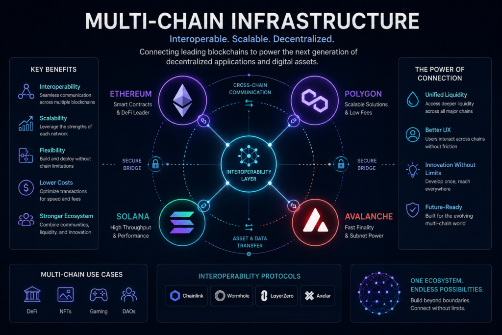 Multi-chain NFT marketplace infrastructure across blockchain ecosystems