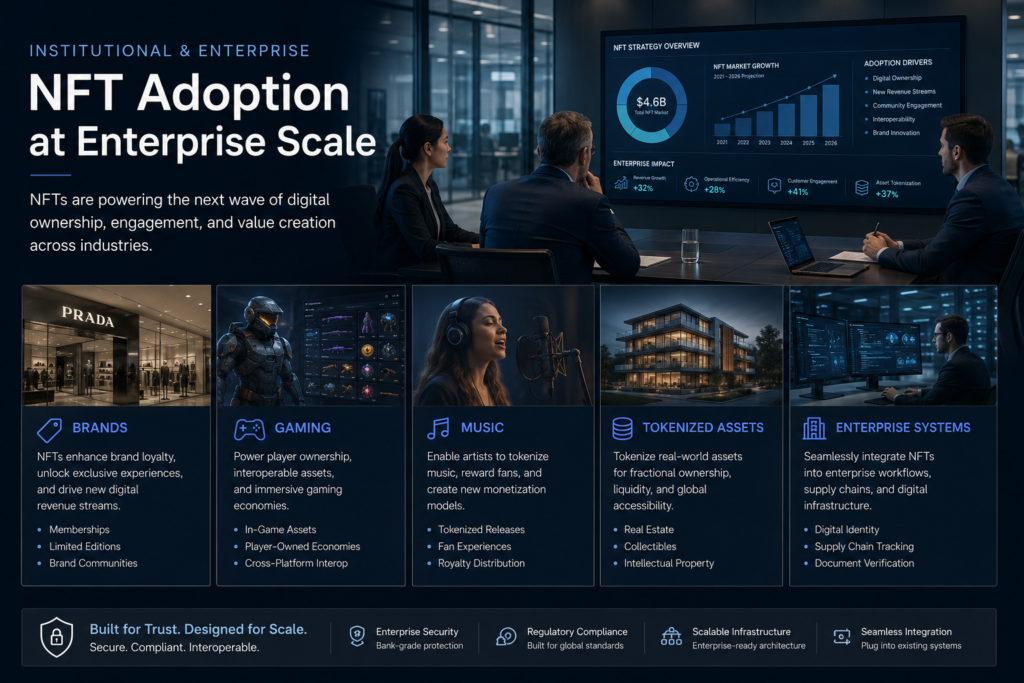 Enterprise adoption of NFT marketplace infrastructure and Web3 ecosystems