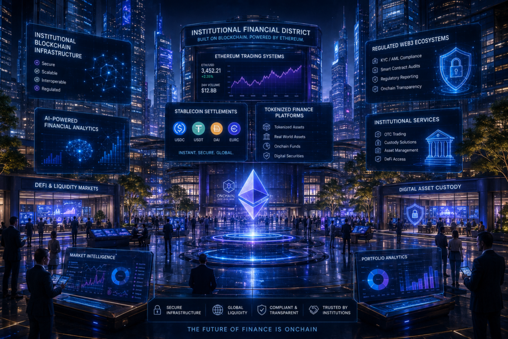 Future institutional blockchain finance and tokenized digital asset infrastructure