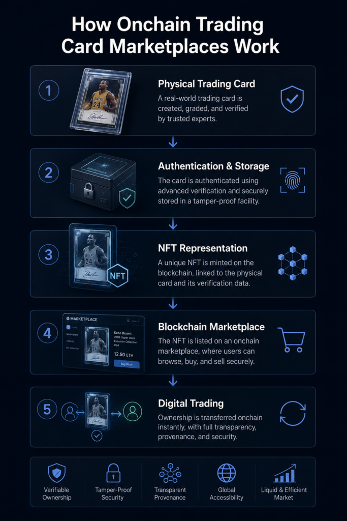 How blockchain-based trading card marketplaces tokenize collectibles