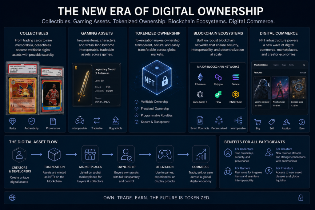 Future blockchain infrastructure for tokenized collectibles and digital ownership