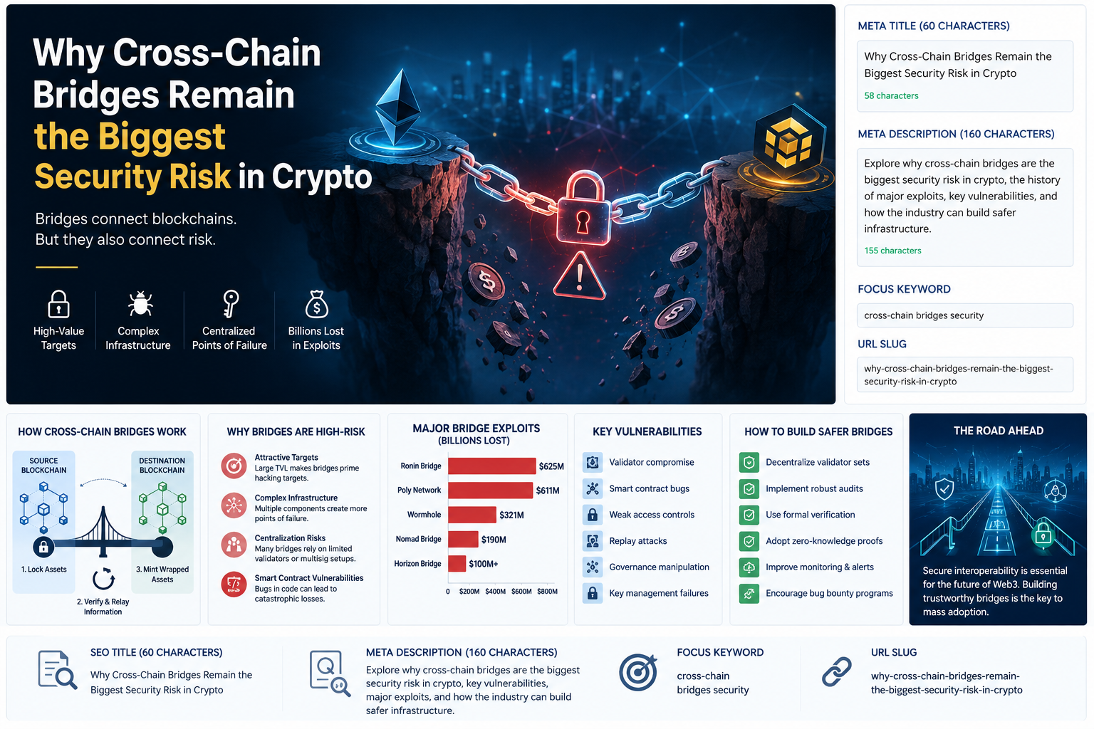 Cross-chain blockchain bridge vulnerabilities and Web3 security infrastructure risks