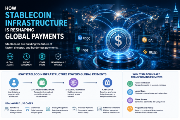 Stablecoin payment infrastructure and blockchain-based global financial systems