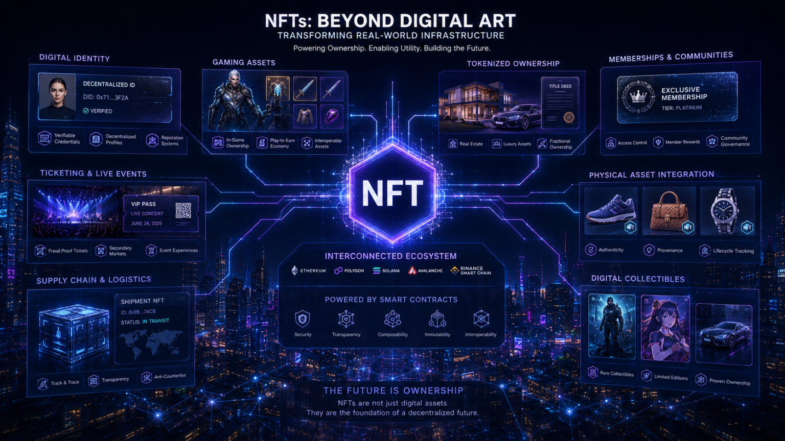 NFT infrastructure expanding beyond digital art into Web3 ownership systems