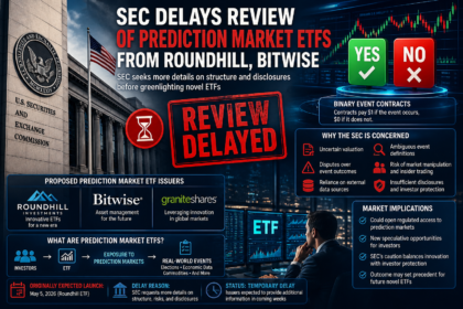 SEC Delays Review of Prediction Market ETFs From Roundhill, Bitwise