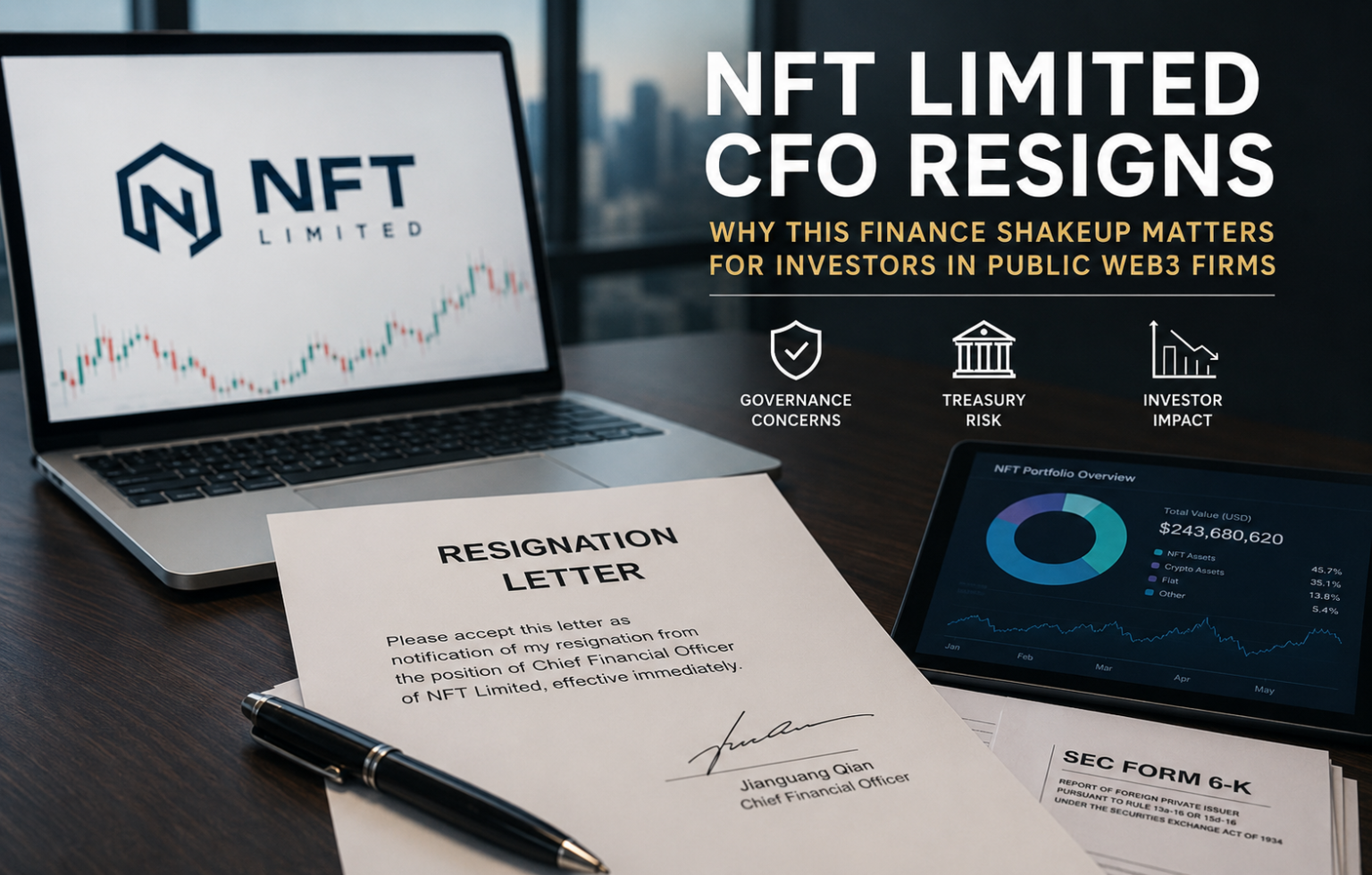 NFT Limited CFO Resigns — Why This Finance Shakeup Matters for Investors in Public Web3 Firms